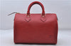 Authentic Louis Vuitton Epi Speedy 25 Hand Boston Bag Red M43017 LV 7037D