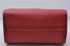 Authentic Louis Vuitton Epi Speedy 25 Hand Boston Bag Red M43017 LV 7037D