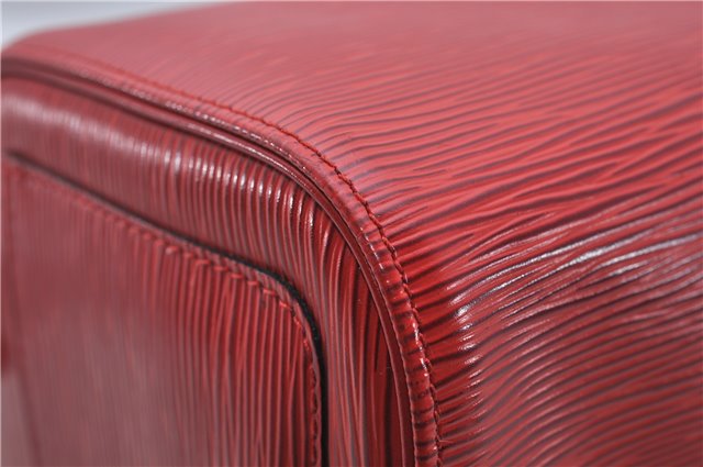 Authentic Louis Vuitton Epi Speedy 25 Hand Boston Bag Red M43017 LV 7037D