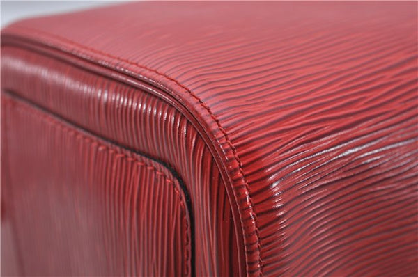 Authentic Louis Vuitton Epi Speedy 25 Hand Boston Bag Red M43017 LV 7037D