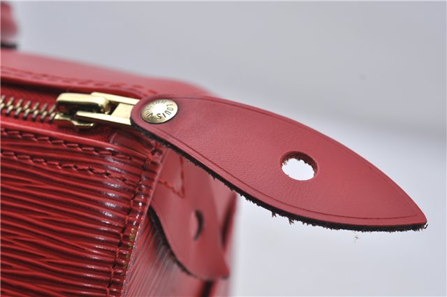 Authentic Louis Vuitton Epi Speedy 25 Hand Boston Bag Red M43017 LV 7037D