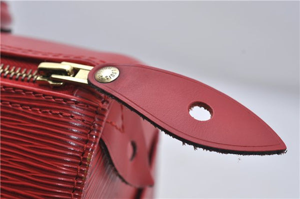 Authentic Louis Vuitton Epi Speedy 25 Hand Boston Bag Red M43017 LV 7037D