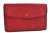 Authentic LOUIS VUITTON Epi Montaigne 27 Clutch Bag Purse Red M52657 LV 7038C