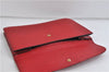 Authentic LOUIS VUITTON Epi Montaigne 27 Clutch Bag Purse Red M52657 LV 7038C