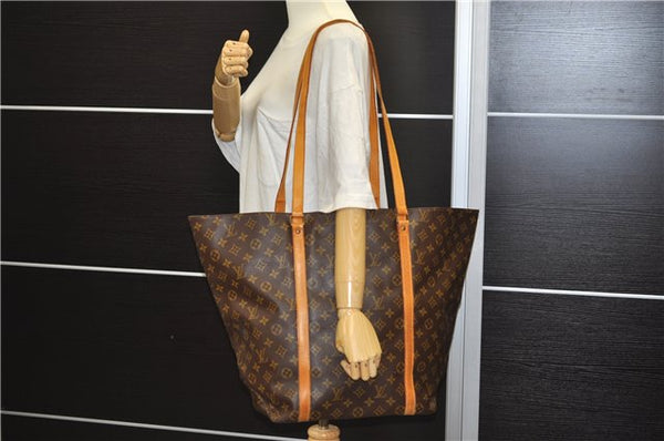 Authentic Louis Vuitton Monogram Sac Shopping GM Tote Bag M51110 LV 7038D