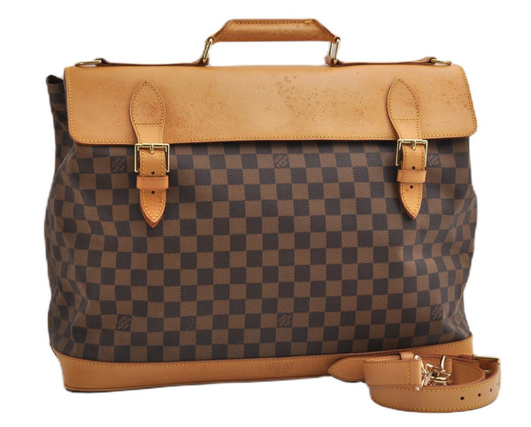 Authentic Louis Vuitton Damier Clipper 2Way Shoulder Hand Bag M99039 LV 7038F