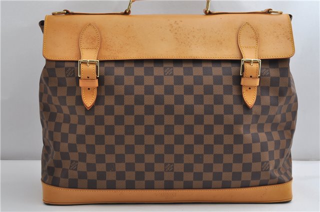 Authentic Louis Vuitton Damier Clipper 2Way Shoulder Hand Bag M99039 LV 7038F