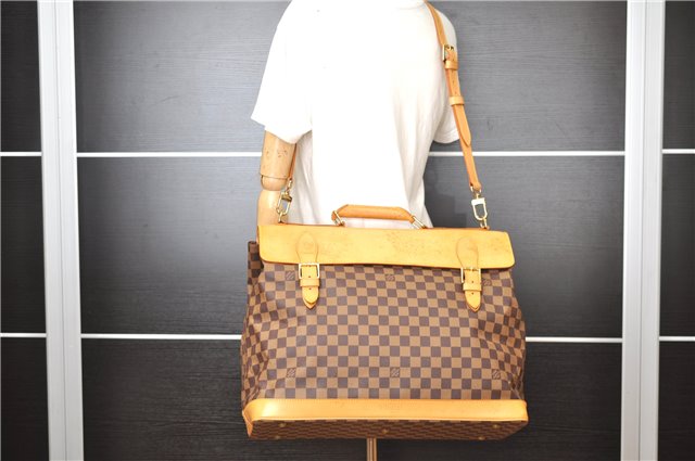 Authentic Louis Vuitton Damier Clipper 2Way Shoulder Hand Bag M99039 LV 7038F