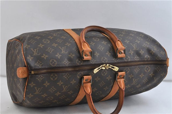 Authentic Louis Vuitton Monogram Keepall 45 Boston Bag M41428 LV 7039C