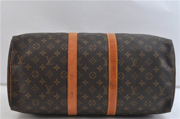 Authentic Louis Vuitton Monogram Keepall 45 Boston Bag M41428 LV 7039C