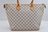 Authentic Louis Vuitton Damier Azur Saleya MM Shoulder Tote Bag N51185 LV 7039I