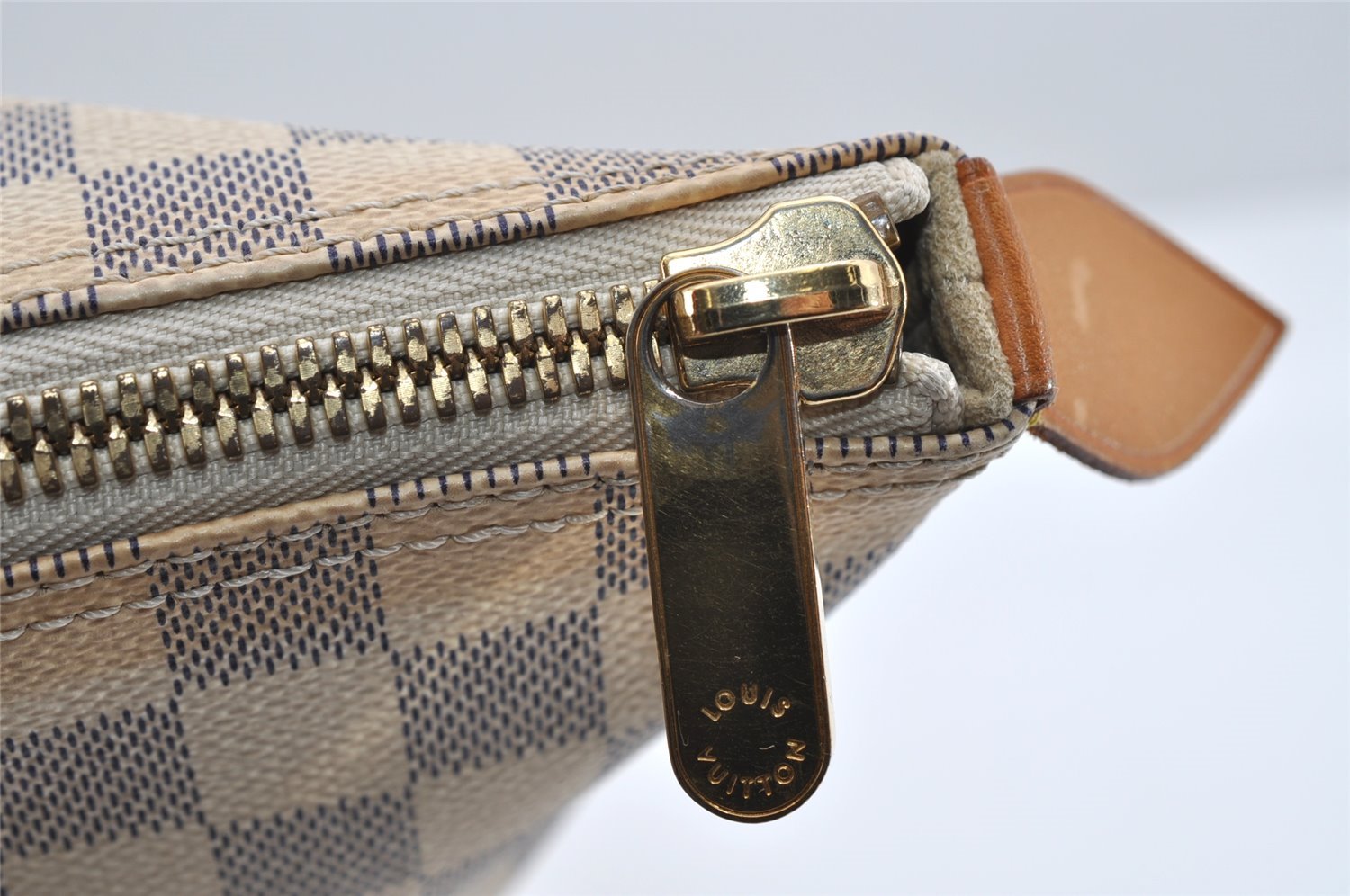 Authentic Louis Vuitton Damier Azur Saleya MM Shoulder Tote Bag N51185 LV 7039I