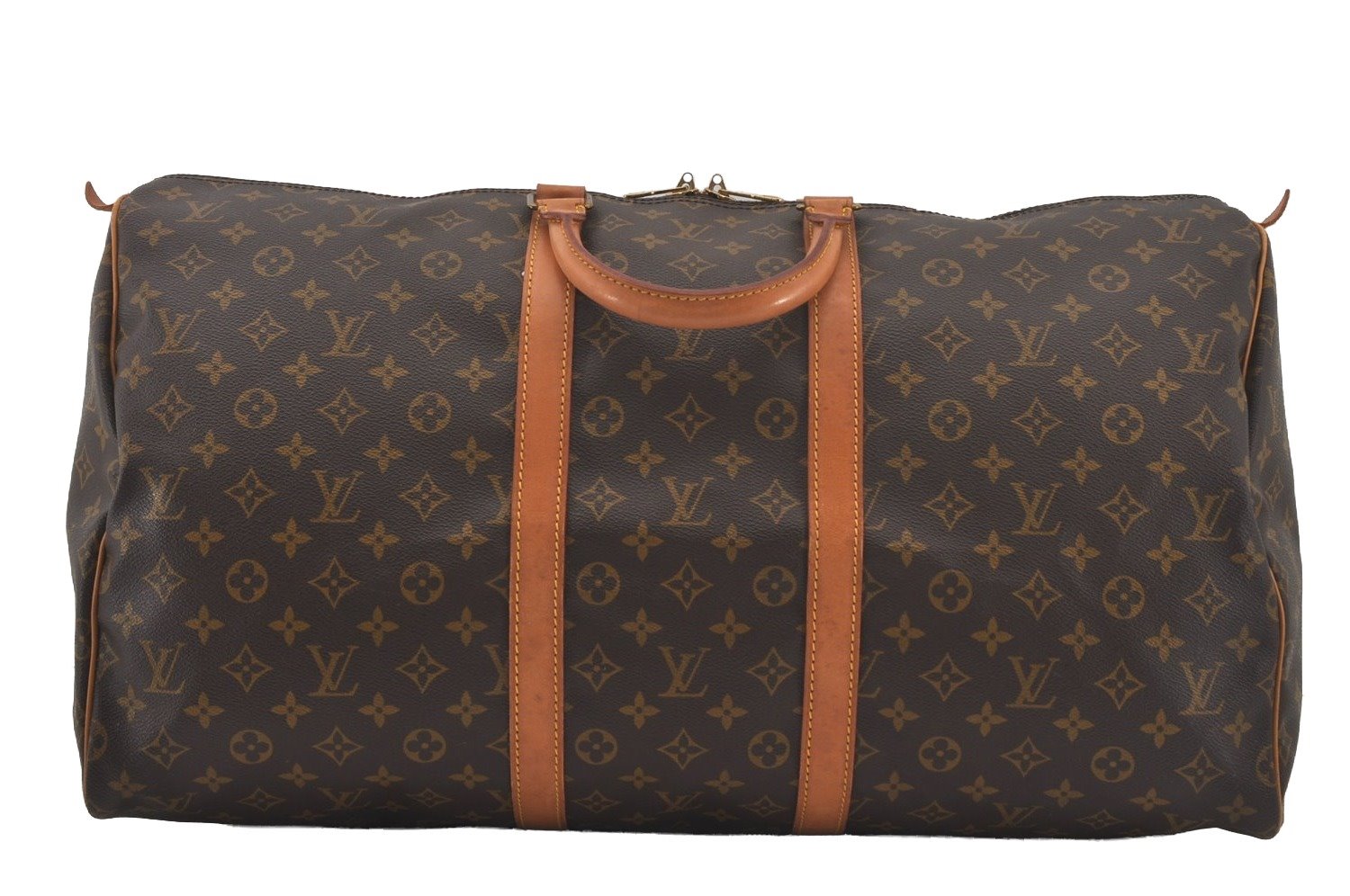 Authentic Louis Vuitton Monogram Keepall 55 Travel Boston Bag M41424 LV 7040I