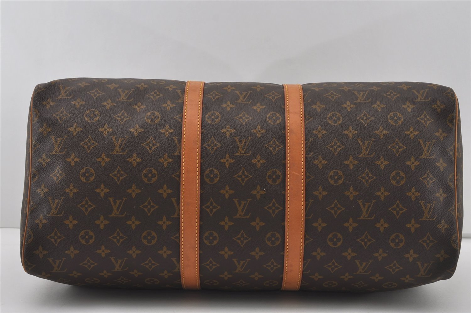 Authentic Louis Vuitton Monogram Keepall 55 Travel Boston Bag M41424 LV 7040I