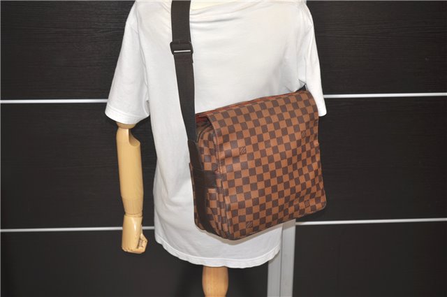 Authentic LOUIS VUITTON Damier Naviglio Shoulder Cross Body Bag N45255 LV 7043C