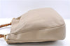 Authentic GUCCI Bamboo Shoulder Hand Bag Nylon Leather Ivory 7044C