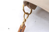 Authentic GUCCI Bamboo Shoulder Hand Bag Nylon Leather Ivory 7044C