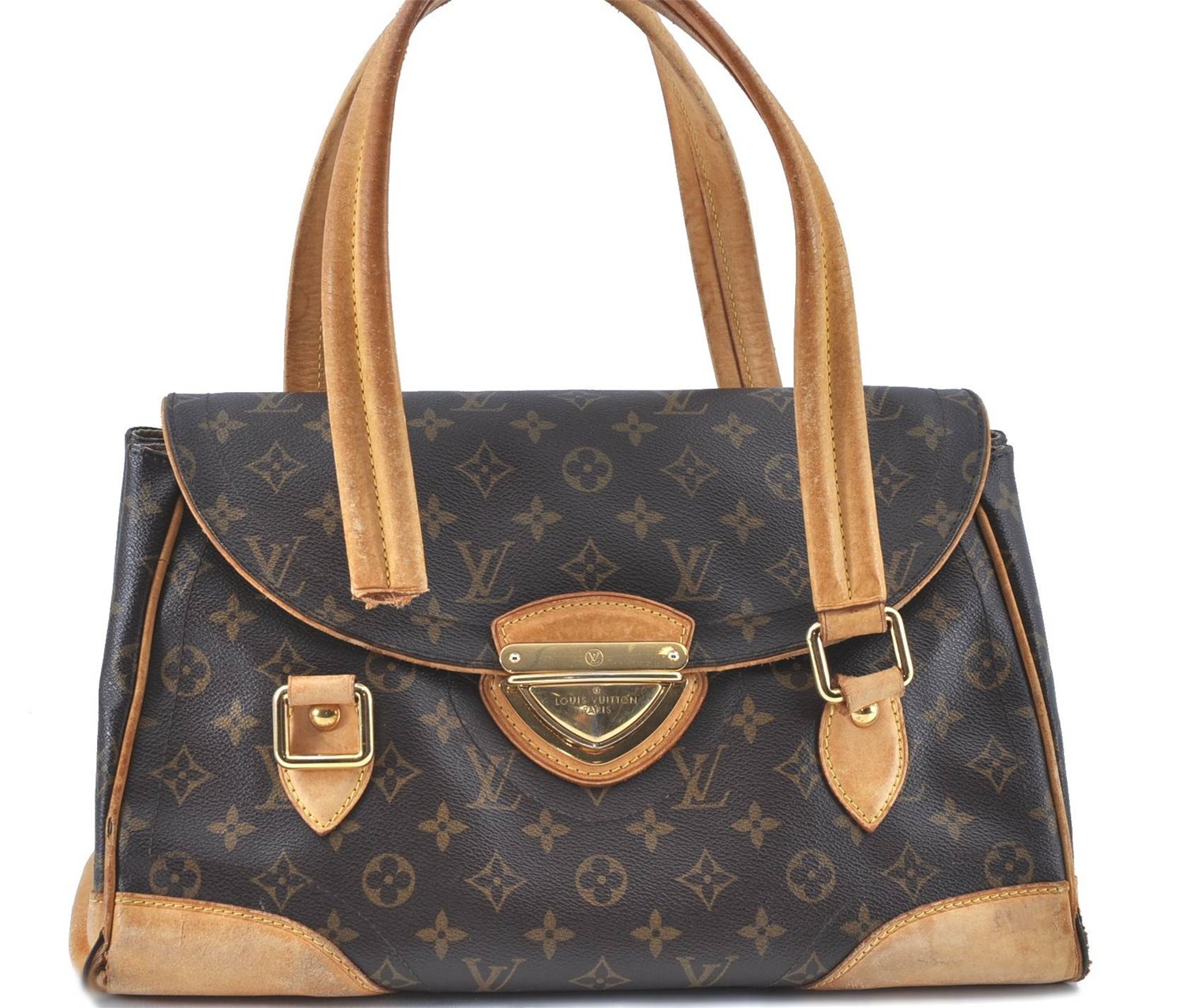 Authentic Louis Vuitton Monogram Beverly GM Shoulder Hand Bag M40120 LV 7045B