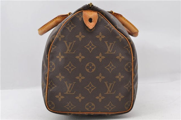 Authentic LOUIS VUITTON Monogram Speedy 30 Hand Bag M41526 LV 7046C