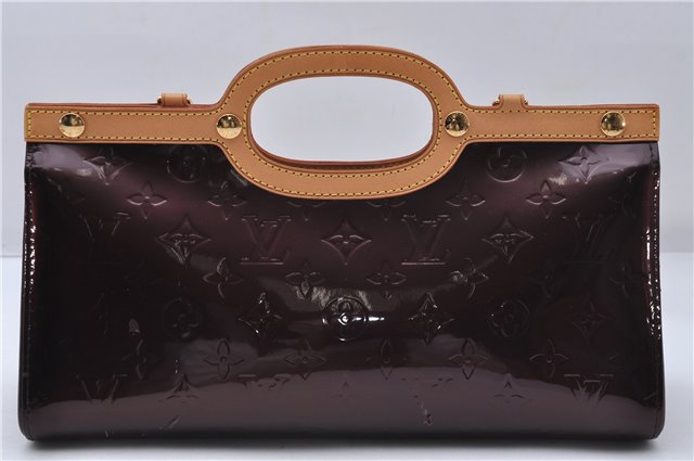 Auth Louis Vuitton Vernis Roxbury Drive 2Way Hand Bag Wine Red M91995 LV 7046D