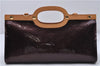 Auth Louis Vuitton Vernis Roxbury Drive 2Way Hand Bag Wine Red M91995 LV 7046D
