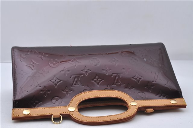 Auth Louis Vuitton Vernis Roxbury Drive 2Way Hand Bag Wine Red M91995 LV 7046D