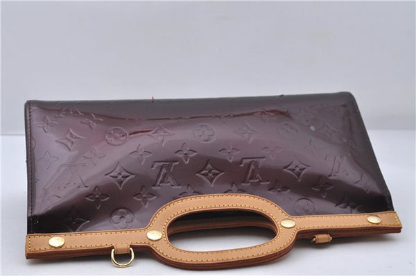 Auth Louis Vuitton Vernis Roxbury Drive 2Way Hand Bag Wine Red M91995 LV 7046D