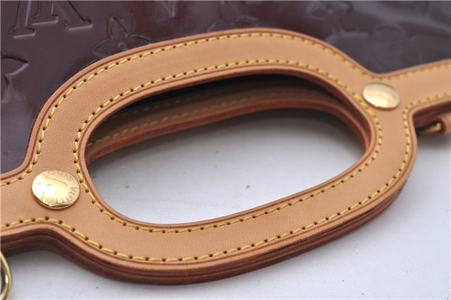 Auth Louis Vuitton Vernis Roxbury Drive 2Way Hand Bag Wine Red M91995 LV 7046D