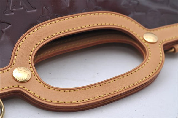 Auth Louis Vuitton Vernis Roxbury Drive 2Way Hand Bag Wine Red M91995 LV 7046D