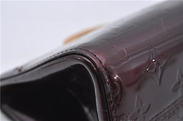 Auth Louis Vuitton Vernis Roxbury Drive 2Way Hand Bag Wine Red M91995 LV 7046D