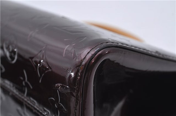 Auth Louis Vuitton Vernis Roxbury Drive 2Way Hand Bag Wine Red M91995 LV 7046D