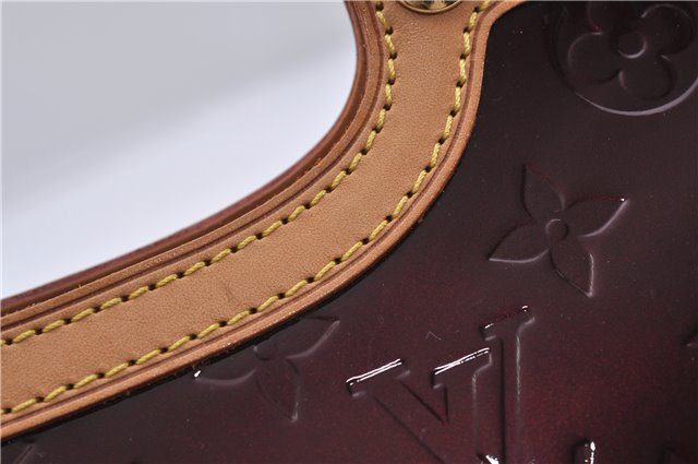 Auth Louis Vuitton Vernis Roxbury Drive 2Way Hand Bag Wine Red M91995 LV 7046D