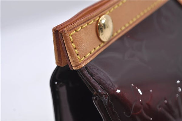 Auth Louis Vuitton Vernis Roxbury Drive 2Way Hand Bag Wine Red M91995 LV 7046D