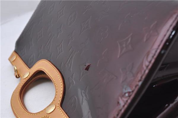 Auth Louis Vuitton Vernis Roxbury Drive 2Way Hand Bag Wine Red M91995 LV 7046D