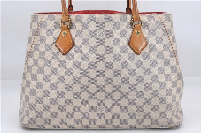 Authentic Louis Vuitton Damier Azur Calvi Shoulder Tote Bag N41449 LV 7049D