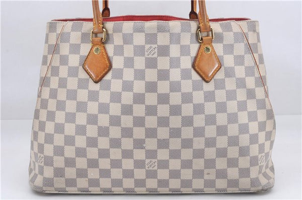 Authentic Louis Vuitton Damier Azur Calvi Shoulder Tote Bag N41449 LV 7049D