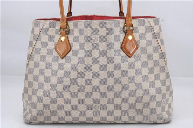 Authentic Louis Vuitton Damier Azur Calvi Shoulder Tote Bag N41449 LV 7049D
