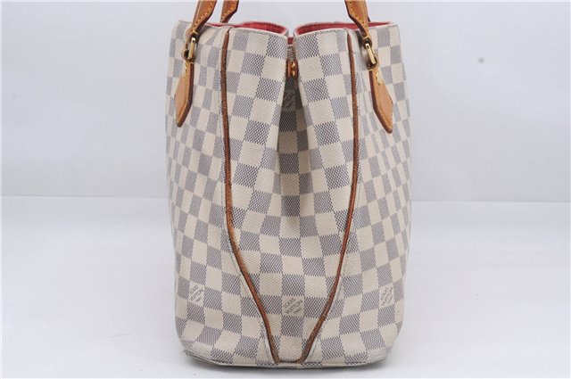Authentic Louis Vuitton Damier Azur Calvi Shoulder Tote Bag N41449 LV 7049D