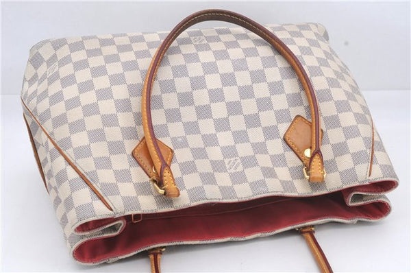 Authentic Louis Vuitton Damier Azur Calvi Shoulder Tote Bag N41449 LV 7049D