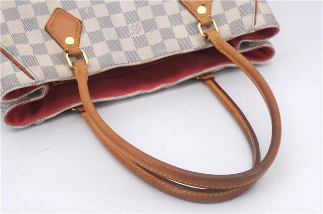 Authentic Louis Vuitton Damier Azur Calvi Shoulder Tote Bag N41449 LV 7049D