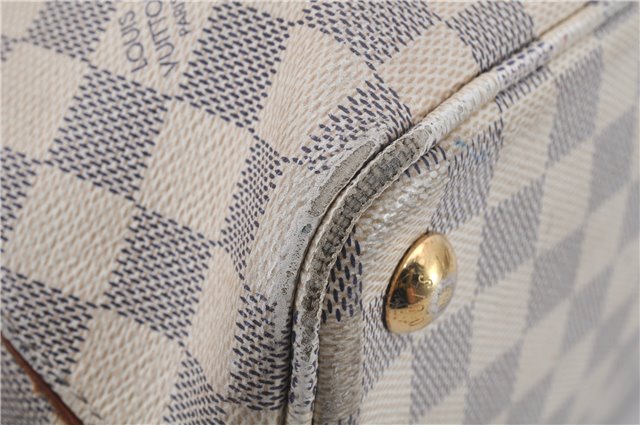 Authentic Louis Vuitton Damier Azur Calvi Shoulder Tote Bag N41449 LV 7049D