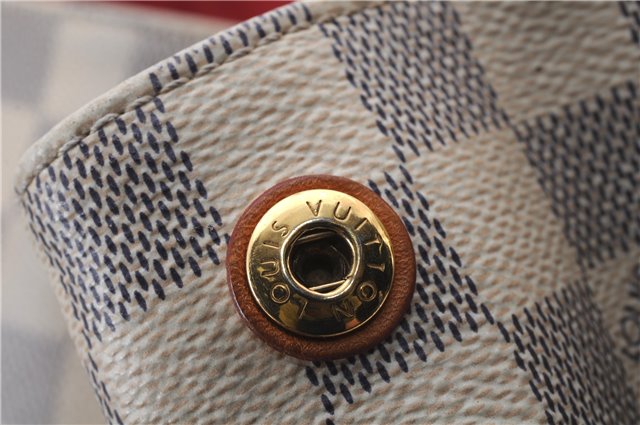 Authentic Louis Vuitton Damier Azur Calvi Shoulder Tote Bag N41449 LV 7049D