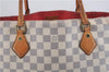 Authentic Louis Vuitton Damier Azur Calvi Shoulder Tote Bag N41449 LV 7049D