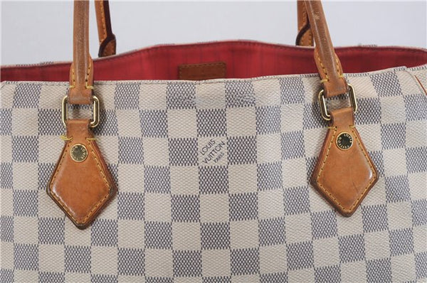 Authentic Louis Vuitton Damier Azur Calvi Shoulder Tote Bag N41449 LV 7049D
