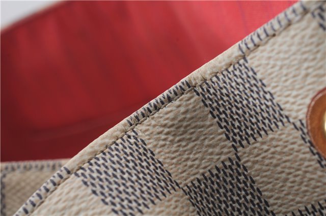 Authentic Louis Vuitton Damier Azur Calvi Shoulder Tote Bag N41449 LV 7049D