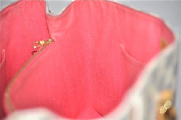 Authentic Louis Vuitton Damier Azur Calvi Shoulder Tote Bag N41449 LV 7049D