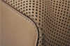 Authentic GUCCI Vintage Shoulder Bag Mesh Leather 90644 Beige 7051C