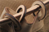 Authentic GUCCI Vintage Shoulder Bag Mesh Leather 90644 Beige 7051C