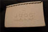 Authentic GUCCI Vintage Shoulder Bag Mesh Leather 90644 Beige 7051C