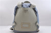 Authentic PRADA Nylon Leather Backpack Light Blue 7052C